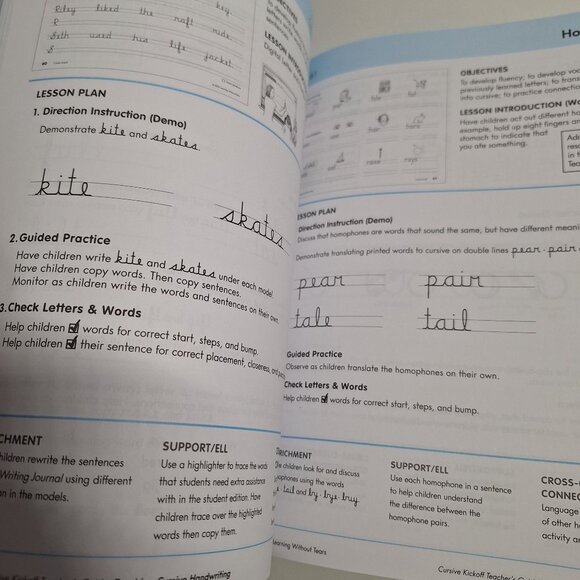 Handwriting Without Tears Cursive Kickoff Teachers Guide 2nd Grade Edition 2022 - Picture 7 of 9